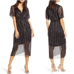 🎃NWT All In Favor Dolman Plisse Dress🎃